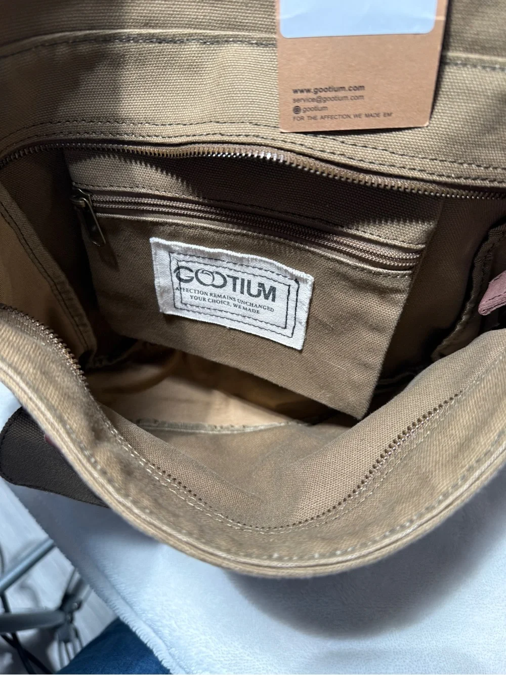 NWT Gootium Canvas Messenger Bag Satchel Shoulder Crossbody Army Green #30624